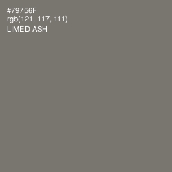 #79756F - Limed Ash Color Image